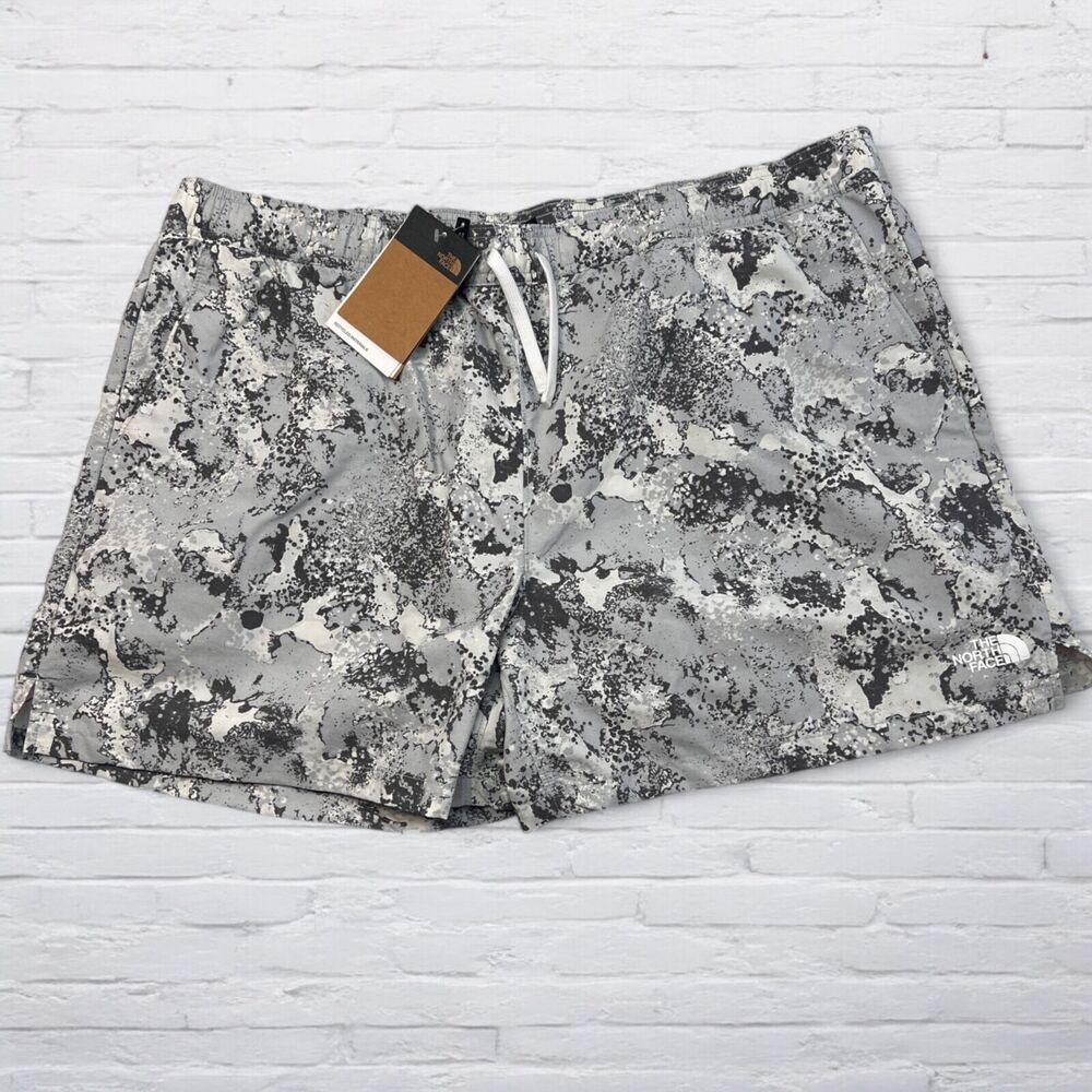 The North Face Action Shorts 2.0 Mens XXL High Rise Grey Abstract